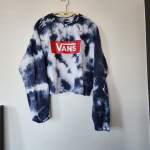 Vans cropped tie dye sweatshirt